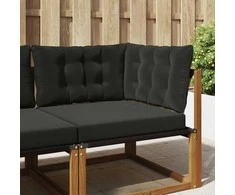 Lauko sofa pagalvėlė 3 pcs Juodas Poliesteris