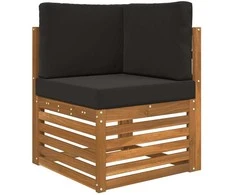 Lauko sofa pagalvėlė 3 pcs Juodas Poliesteris