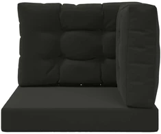 Lauko sofa pagalvėlė Poliesteris Juoda 60 x 60 cm