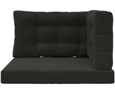 Lauko sofa pagalvėlė Poliesteris Juoda 80 x 80 cm