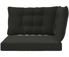 Lauko sofa pagalvėlė Poliesteris Juoda 68,5 x 68,5 cm