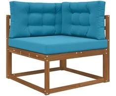 Lauko sofa pagalvėlė 3 pcs Karališka mėlyna Poliesteris