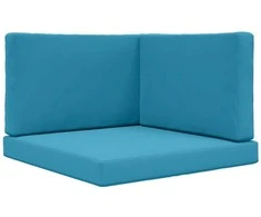 Lauko sofa pagalvėlė 3 pcs Karališka mėlyna Poliesteris