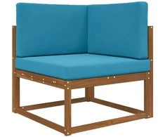 Lauko sofa pagalvėlė 3 pcs Karališka mėlyna Poliesteris