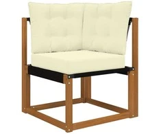 Lauko sofa pagalvėlė 3 pcs Kreminė Poliesteris