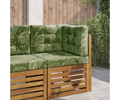 Lauko sofa pagalvėlė 3 pcs Lapų dizainas Poliesteris