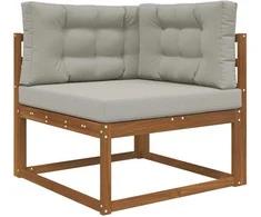 Lauko sofa pagalvėlė 3 pcs Pilka Poliesteris