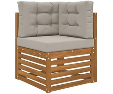 Lauko sofa pagalvėlė Poliesteris Pilka 60 x 60 cm