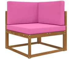 Lauko sofa pagalvėlė 3 pcs Rožinė Poliesteris