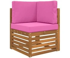 Lauko sofa pagalvėlė 3 pcs Rožinė Poliesteris
