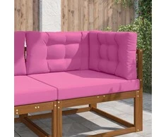 Lauko sofa pagalvėlė 3 pcs Rožinė Poliesteris