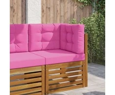 Lauko sofa pagalvėlė 3 pcs Rožinė Poliesteris