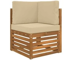 Lauko sofa pagalvėlė 3 pcs Smėlio Poliesteris