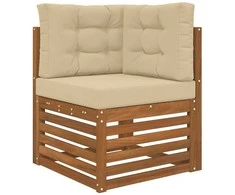 Lauko sofa pagalvėlė 3 pcs Smėlio Poliesteris