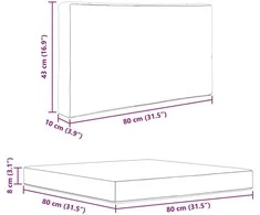 Lauko sofa pagalvėlė Poliesteris Smėlio 80 x 80 cm