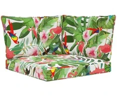 Lauko sofa pagalvėlė 3 pcs spalvingas Poliesteris