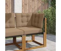 Lauko sofa pagalvėlė 3 pcs Taupe Poliesteris