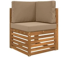 Lauko sofa pagalvėlė 3 pcs Taupe Poliesteris