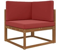 Lauko sofa pagalvėlė 3 pcs Vyno raudonumo Poliesteris