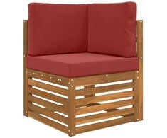 Lauko sofa pagalvėlė 3 pcs Vyno raudonumo Poliesteris