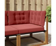 Lauko sofa pagalvėlė 3 pcs Vyno raudonumo Poliesteris