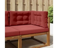 Lauko sofa pagalvėlė 3 pcs Vyno raudonumo Poliesteris