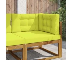 Lauko sofa pagalvėlė 3 pcs Žalia Poliesteris