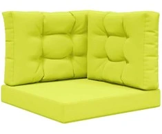 Lauko sofa pagalvėlė 3 pcs Žalia Poliesteris