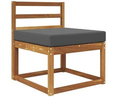 Lauko sofa pagalvėlė Antracitas 60 x 60 x 8 cm Poliesteris
