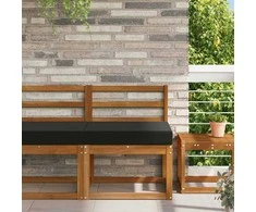 Lauko sofa pagalvėlė Juodas 60 x 60 x 8 cm Poliesteris