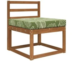 Lauko sofa pagalvėlė Lapų dizainas 60 x 60 x 8 cm Poliesteris