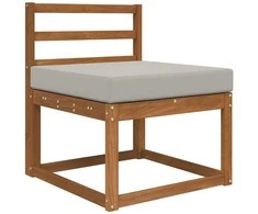 Lauko sofa pagalvėlė Pilka 60 x 60 x 8 cm Poliesteris