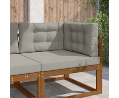 Lauko sofa pagalvėlė Poliesteris Pilka 80 x 80 cm