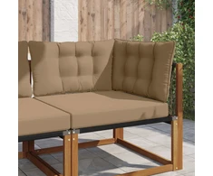 Lauko sofa pagalvėlė Poliesteris Taupe 68,5 x 68,5 cm