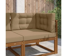 Lauko sofa pagalvėlė Poliesteris Taupe 80 x 80 cm