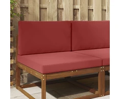 Lauko sofa pagalvėlė Poliesteris Vyno raudonumo 80 x 80 cm