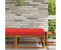 Lauko sofa pagalvėlė Raudona 80 x 80 x 8 cm Poliesteris