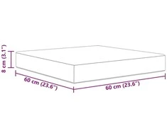 Lauko sofa pagalvėlė Poliesteris Smėlio 60 x 60 cm