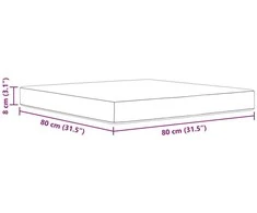 Lauko sofa pagalvėlė Poliesteris Smėlio 80 x 80 cm