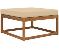 Lauko sofa pagalvėlė Smėlio 80 x 80 x 8 cm Poliesteris