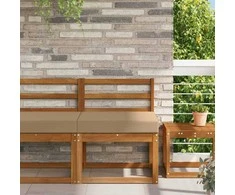 Lauko sofa pagalvėlė Taupe 60 x 60 x 8 cm Poliesteris