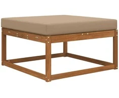 Lauko sofa pagalvėlė Taupe 80 x 80 x 8 cm Poliesteris