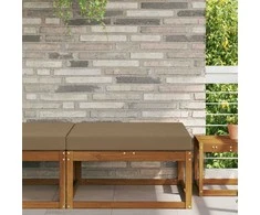 Lauko sofa pagalvėlė Taupe 80 x 80 x 8 cm Poliesteris