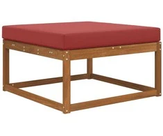 Lauko sofa pagalvėlė Vyno raudonumo 80 x 80 x 8 cm Poliesteris