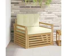 Lauko sofa Poliesteris Balta
