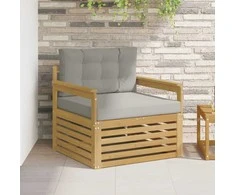 Lauko sofa Poliesteris Balta