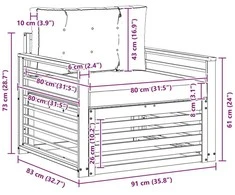 Lauko sofa Poliesteris Balta