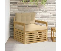 Lauko sofa Poliesteris Balta