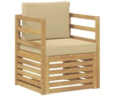 Lauko sofa Poliesteris Balta