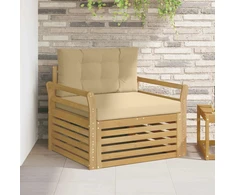 Lauko sofa Poliesteris Balta